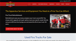 Desktop Screenshot of firetrucksunlimited.com